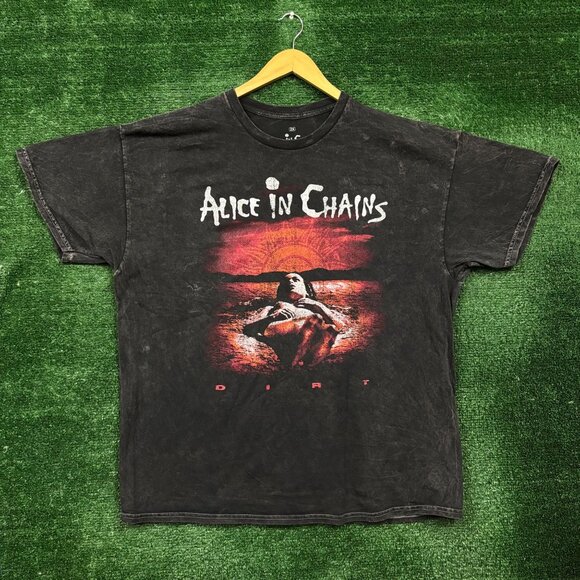 Alice In Chains Dirt Est 1987 Rock Band Mineral Wash T-Shirt Size 2X - Picture 1 of 4